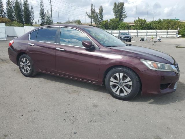 1HGCR2F34FA209875 - 2015 HONDA ACCORD LX RED photo 4