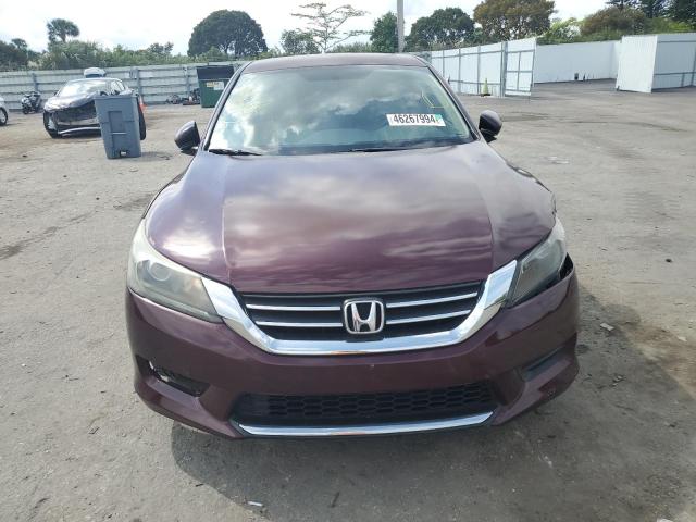 1HGCR2F34FA209875 - 2015 HONDA ACCORD LX RED photo 5