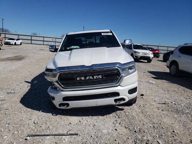 1C6SRFHT5KN910885 - 2019 RAM 1500 LIMITED WHITE photo 5