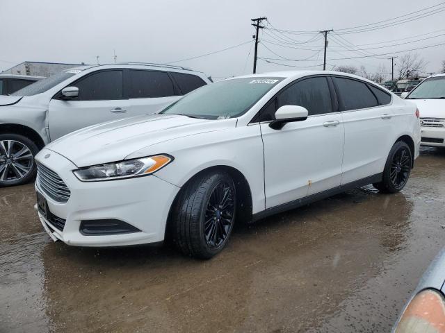 1FA6P0G70E5350575 - 2014 FORD FUSION S WHITE photo 1