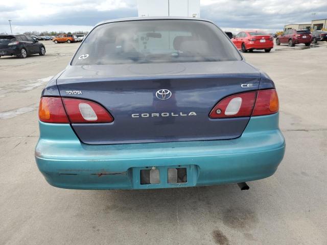 1NXBR12EXYZ310993 - 2000 TOYOTA COROLLA VE BLUE photo 6