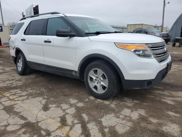 1FM5K8B87EGC06945 - 2014 FORD EXPLORER WHITE photo 4