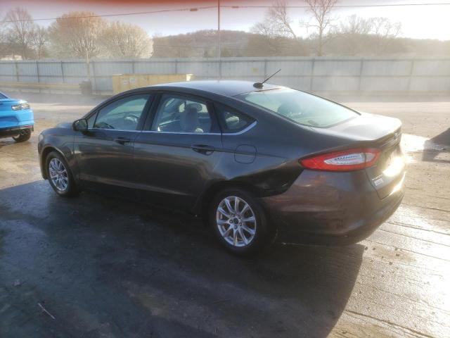 3FA6P0G72GR276317 - 2016 FORD FUSION S GRAY photo 2