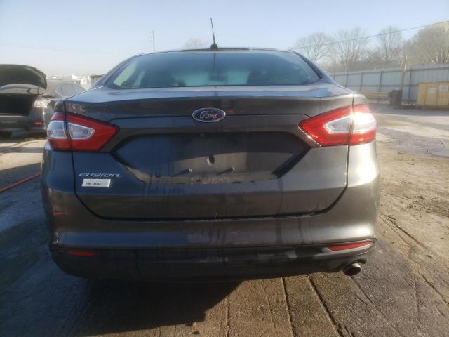 3FA6P0G72GR276317 - 2016 FORD FUSION S GRAY photo 6