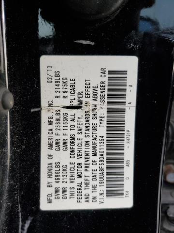 19UUA8F59DA011354 - 2013 ACURA TL TECH BLACK photo 13