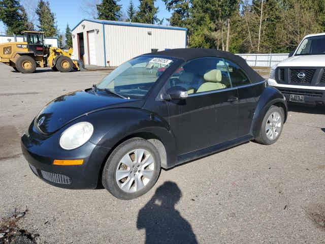 3VWPF31Y58M411841 - 2008 VOLKSWAGEN NEW BEETLE CONVERTIBLE S BLACK photo 1