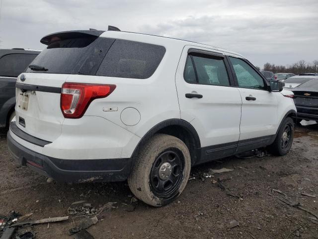 1FM5K8AR2JGC75546 - 2018 FORD EXPLORER POLICE INTERCEPTOR WHITE photo 3