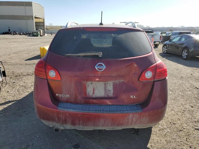 JN8AS58T88W005714 - 2008 NISSAN ROGUE S RED photo 6