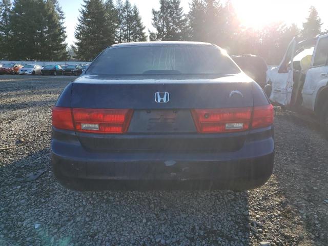 1HGCM55705A109968 - 2005 HONDA ACCORD EX BLUE photo 6