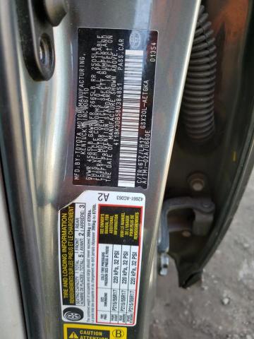 4T1BK3DB5BU384851 - 2011 TOYOTA AVALON BASE Жасыл фото 13