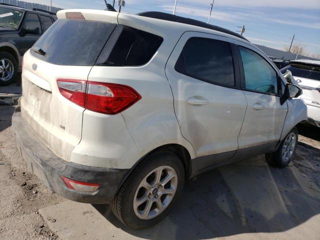 MAJ3S2GE0MC445403 - 2021 FORD ECOSPORT SE WHITE photo 3