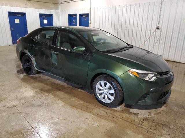 2T1BURHE2FC479313 - 2015 TOYOTA COROLLA L GREEN photo 4