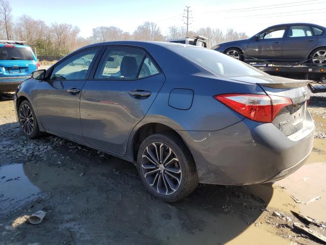 2T1BURHE8EC208173 - 2014 TOYOTA COROLLA L GRAY photo 2