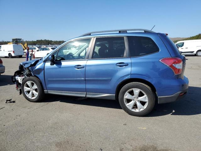 JF2SJADC4FH405984 - 2015 SUBARU FORESTER 2.5I PREMIUM BLUE photo 2