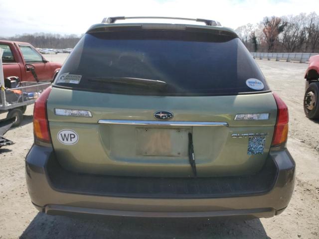 4S4BP61C767316734 - 2006 SUBARU LEGACY OUTBACK 2.5I GREEN photo 6