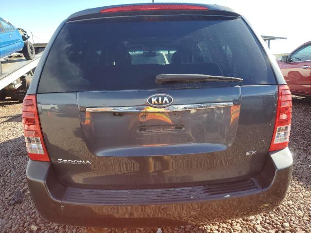 KNDMH4C79C6505871 - 2012 KIA SEDONA EX GRAY photo 6