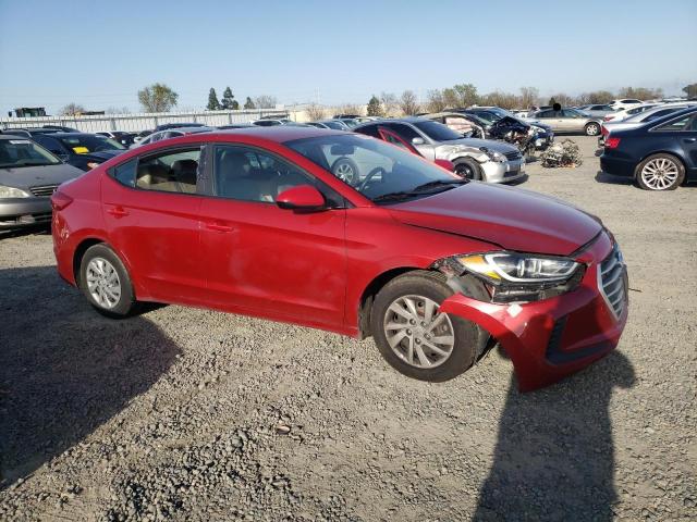 KMHD74LF8HU337357 - 2017 HYUNDAI ELANTRA SE RED photo 4