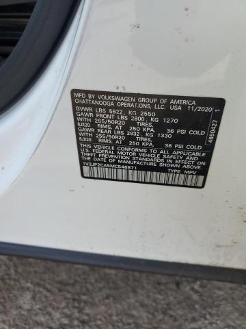 1V2JP2CA5MC548871 - 2021 VOLKSWAGEN ATLAS SE Weiß Foto 14