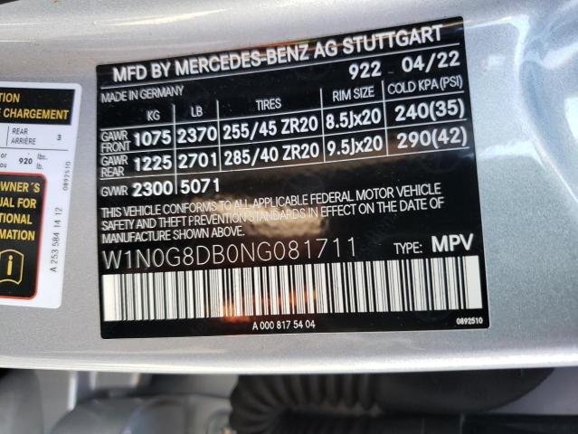 W1N0G8DB0NG081711 - 2022 MERCEDES-BENZ GLC 300 SILVER photo 13