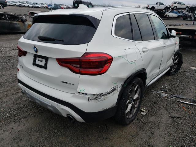 5UXTY5C01M9G88009 - 2021 BMW X3 XDRIVE30I WHITE photo 3