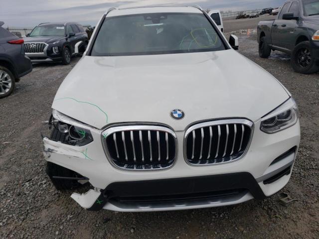 5UXTY5C01M9G88009 - 2021 BMW X3 XDRIVE30I WHITE photo 5