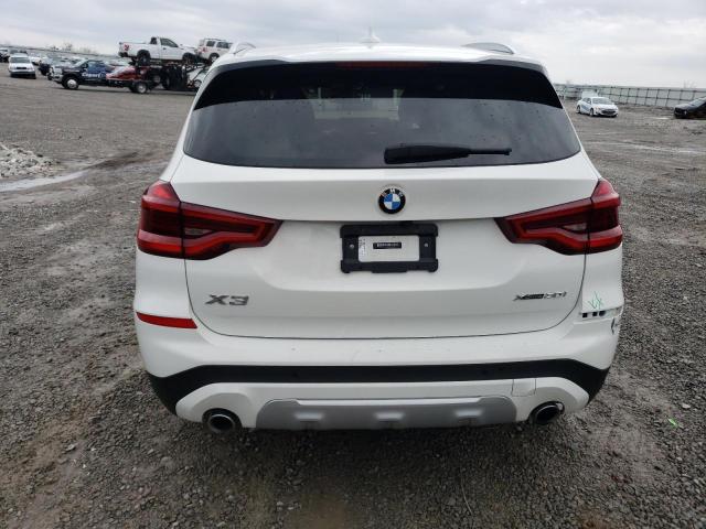 5UXTY5C01M9G88009 - 2021 BMW X3 XDRIVE30I WHITE photo 6