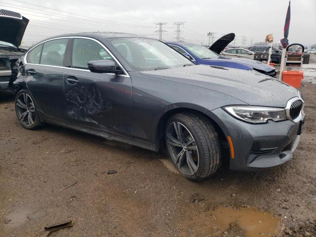 3MW5R7J05L8B11377 - 2020 BMW 330XI GRAY photo 4