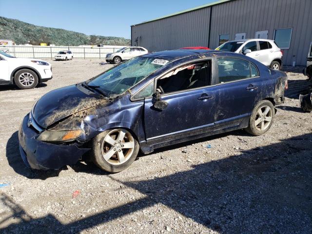 1HGFA16846L069390 - 2006 HONDA CIVIC EX BLUE photo 1