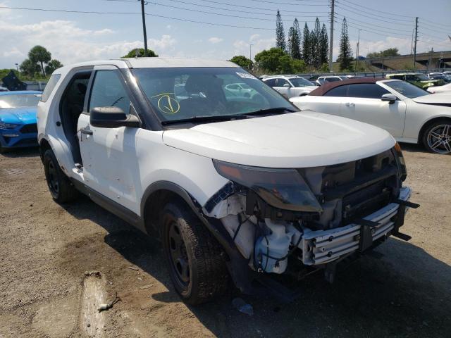 1FM5K8AR6EGB38700 - 2014 FORD EXPLORER POLICE INTERCEPTOR WHITE photo 1