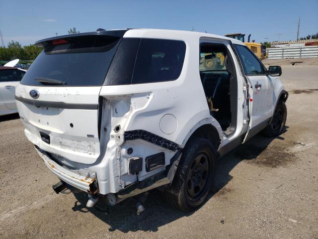 1FM5K8AR6EGB38700 - 2014 FORD EXPLORER POLICE INTERCEPTOR WHITE photo 4