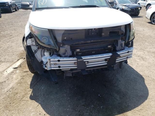 1FM5K8AR6EGB38700 - 2014 FORD EXPLORER POLICE INTERCEPTOR WHITE photo 9