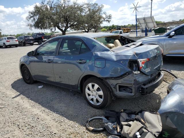 2T1BURHE5HC791435 - 2017 TOYOTA COROLLA L GRAY photo 2