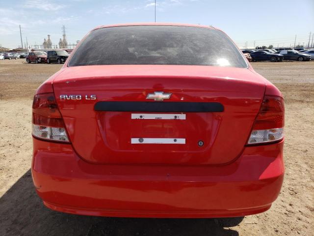 KL1TD56686B661452 - 2006 CHEVROLET AVEO BASE Qırmızı foto 6