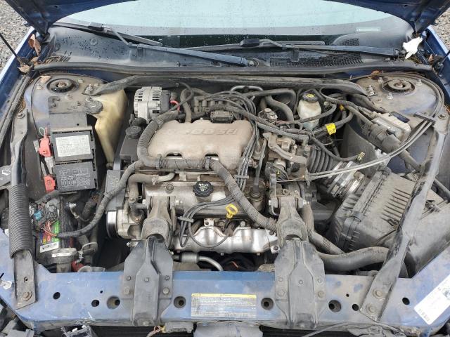 2G1WF52E539324644 - 2003 CHEVROLET IMPALA BLUE photo 11