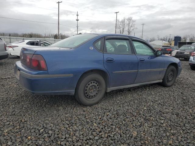 2G1WF52E539324644 - 2003 CHEVROLET IMPALA BLUE photo 3