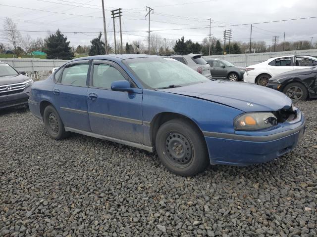 2G1WF52E539324644 - 2003 CHEVROLET IMPALA BLUE photo 4