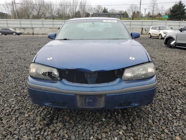 2G1WF52E539324644 - 2003 CHEVROLET IMPALA BLUE photo 5