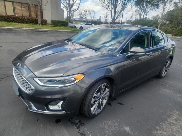 3FA6P0D98LR152049 - 2020 FORD FUSION TITANIUM GRAY photo 2