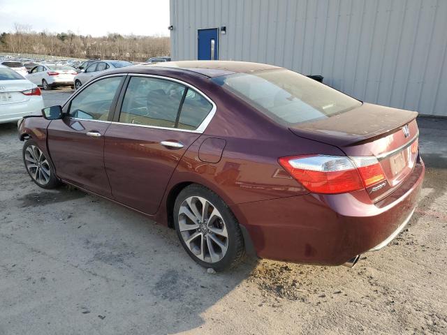 1HGCR2F57DA180404 - 2013 HONDA ACCORD SPORT BURGUNDY photo 2