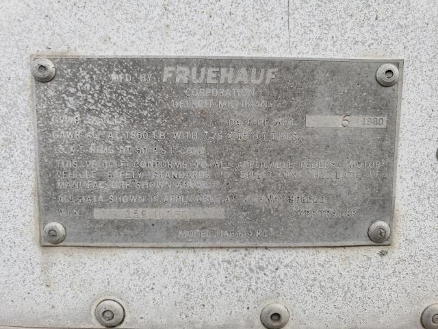 159463660 - 1980 FRUEHAUF TRAILER WHITE photo 10