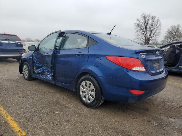 KMHCT4AE1GU125612 - 2016 HYUNDAI ACCENT SE BLUE photo 2