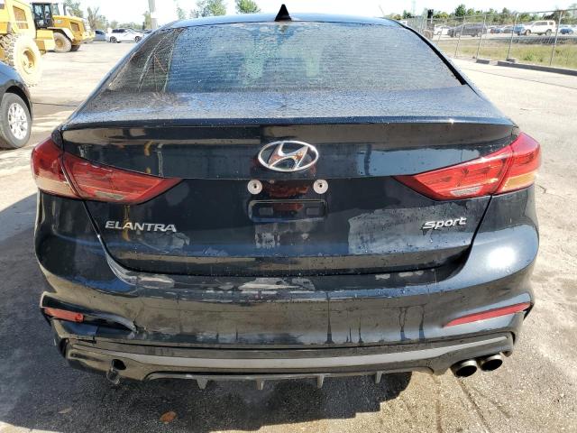 KMHD04LB6HU318436 - 2017 HYUNDAI ELANTRA SPORT BLACK photo 6