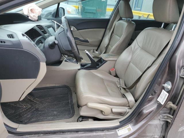 2HGFB2F99CH518972 - 2012 HONDA CIVIC EXL BROWN photo 7