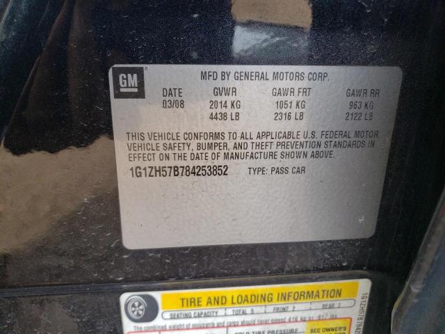 1G1ZH57B784253852 - 2008 CHEVROLET MALIBU 1LT 黑色 照片 12