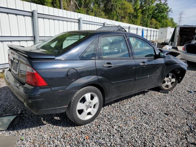 1FAHP34N17W178194 - 2007 FORD FOCUS ZX4 BLACK photo 3