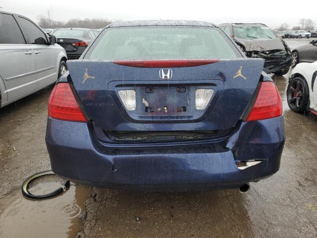 1HGCM56136A142958 - 2006 HONDA ACCORD VALUE BLUE photo 6