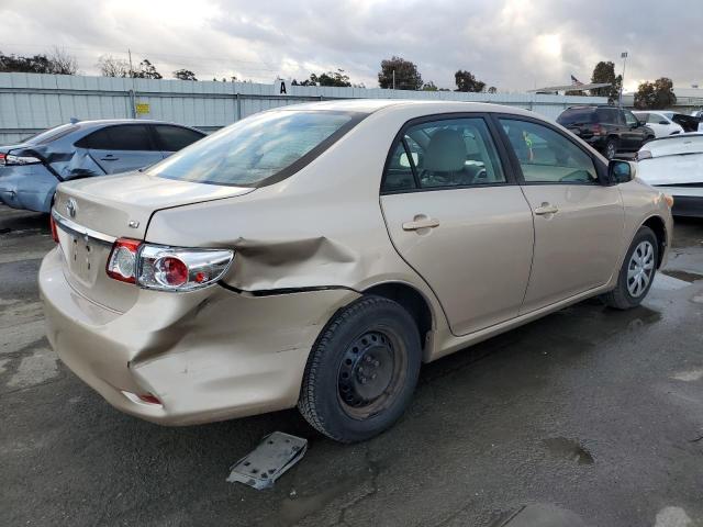 2T1BU4EE7BC589386 - 2011 TOYOTA CORROLLA BASE TAN photo 3