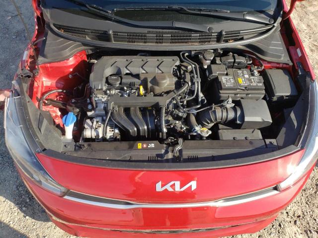 3KPA24AD5PE512426 - 2023 KIA RIO LX RED photo 11