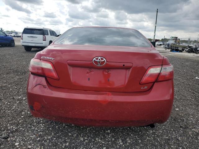 4T1BE46K57U135421 - 2007 TOYOTA CAMRY CE RED photo 6