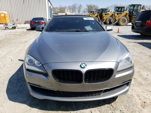 WBALZ3C56CDL71573 - 2012 BMW 650 I GRAY photo 5